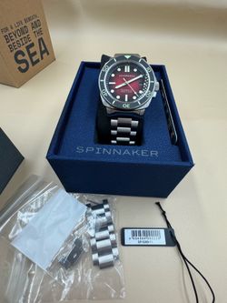 Spinnaker Hull Diver Stainless Steel 42mm Japanese Automatic 300m Full Kit Watch