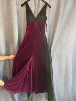 Juat In Time For Prom!! Aidan Mattox Velvet Dress With Slit