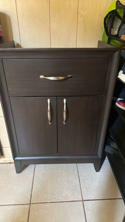 Bathroom cabinet chocolate brown