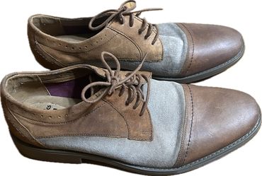 CLARKS Men s Garren Cap Toe Oxfords Shoes Size 12