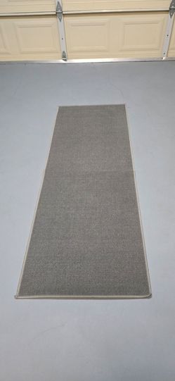 Hallway Runner Rug Non Slip Rubber Back GRAY L73"×W26"