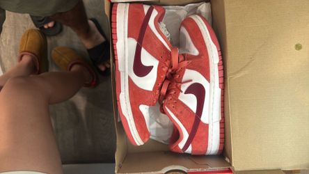 Nike Dunks Vday White/red Adobe 6.5 Women’s 