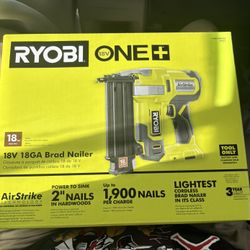 RYOBI ONE+ 18V 18-Gauge Cordless AirStrike Brad Nailer (Tool Only)