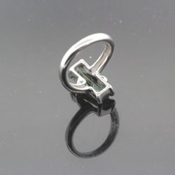 Platinum Tourmaline & Diamond Ring 3.10 TCW 8.6g   #30484