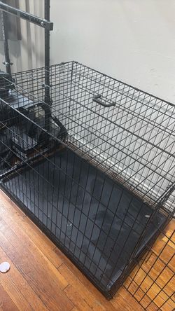 Large Black Wire Dog Crate