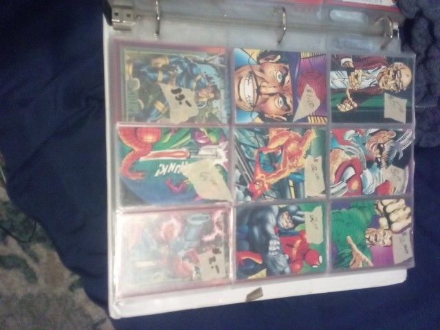 Marvel Cards A Binder Full 30 Pages