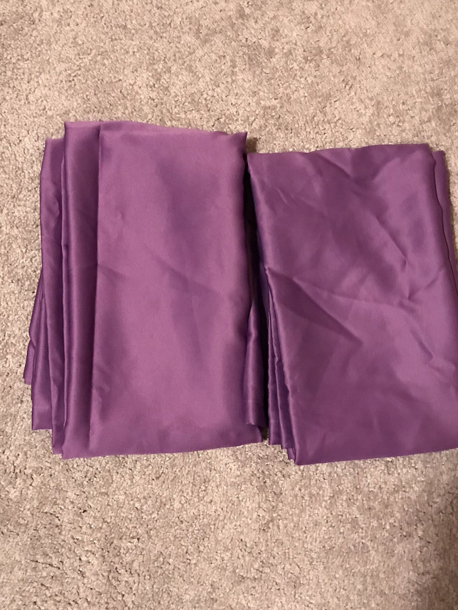 Set Of Purple Curtains.