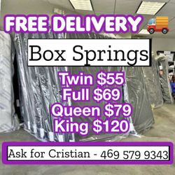 Box Springs  Twin box Full box  Queen box  King box  Bases para colchon  Box spring 