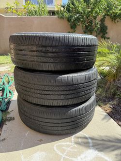 (3) Falken 225 55 R18 60% Life Left