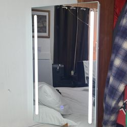 Corner LED vanity cabinet