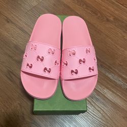 Pink Gucci Slides 