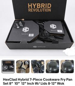 Hexclad Hybrid 7 pcs set. Pans New ** Sylmar pick up😋* READ description PLEASE **