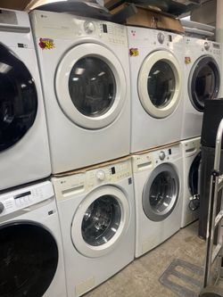 LG Front Loading Washer And Stackable Gas Dryer Set