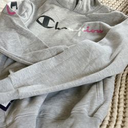 CHAMPION multi color logo hoodie