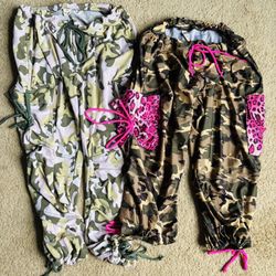 2 Pack: Women's Turbo Wear M/L Camouflage Athletic Workout Pants