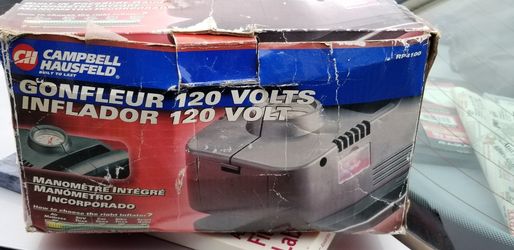 Campbell Hausfeld RP4100 Portable 120-Volt Inflator Pressure Gauge with Case Never used