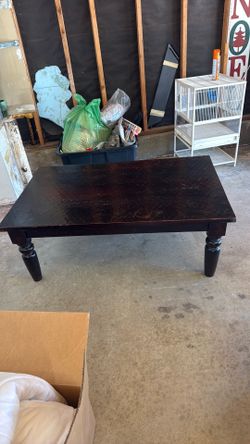 Rustic wood table