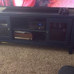 Navy Blue Entertainment Stand 
