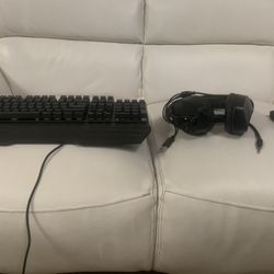 Keyboard And Mouse With Headset