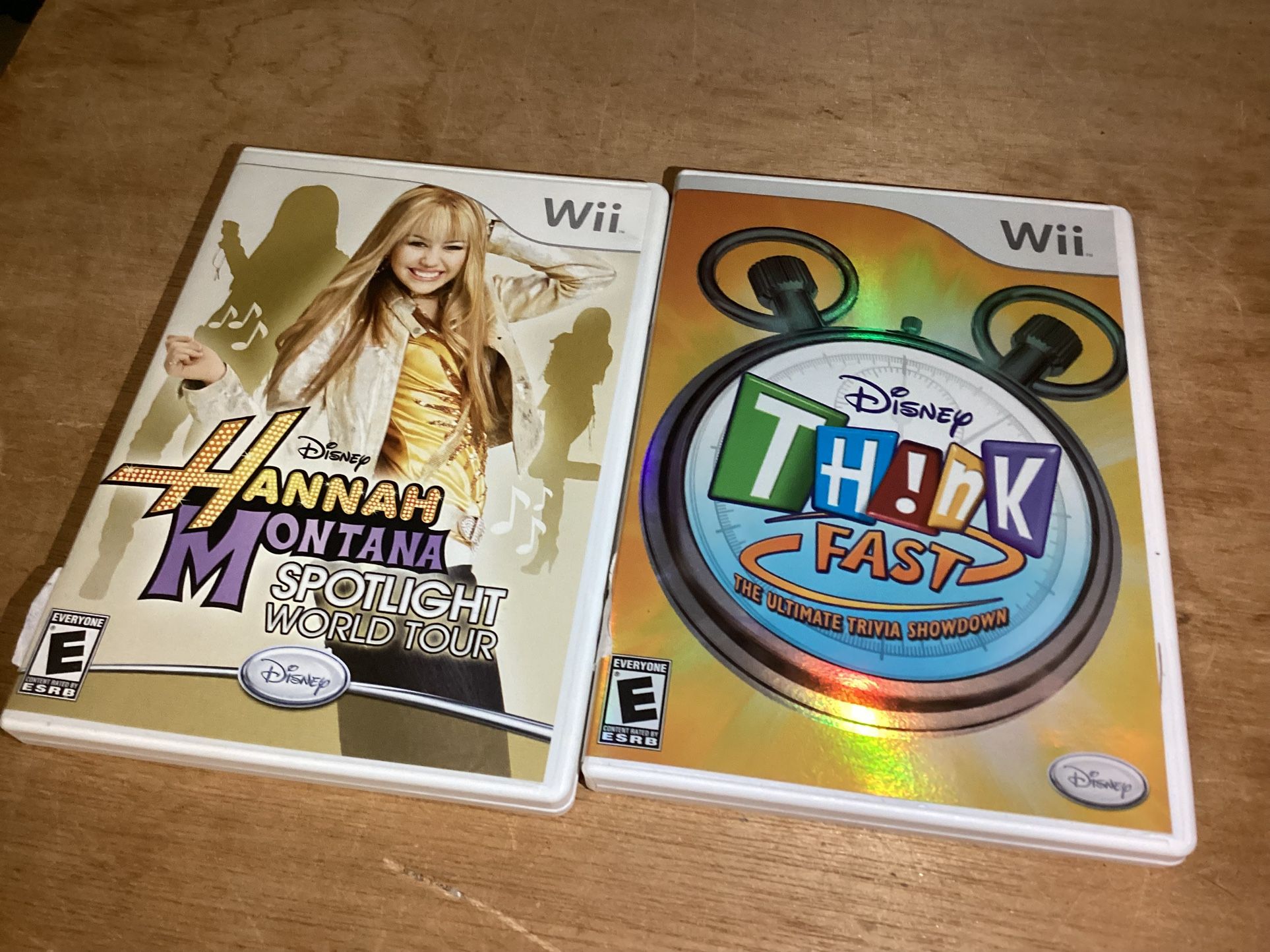 Hannah Montana spotlight world tour And Disney Think Fast For Nintendo Wii