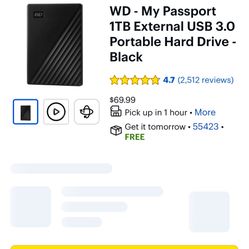 My Passport 1TB Gaming Hard Drive