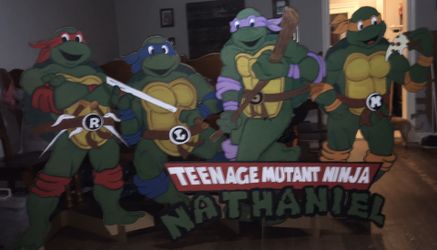 Ninja turtle cutout props