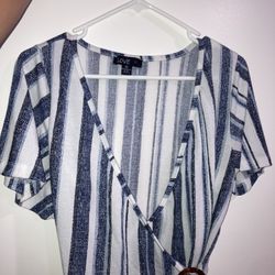 Blue Crop Top