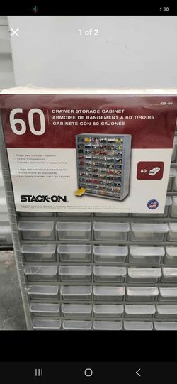 NEW Stack-On 60 Drawer Storage Cabinet Organizer