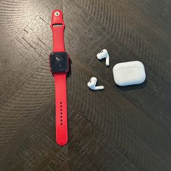 Apple Watch 7 And AirPod Pros