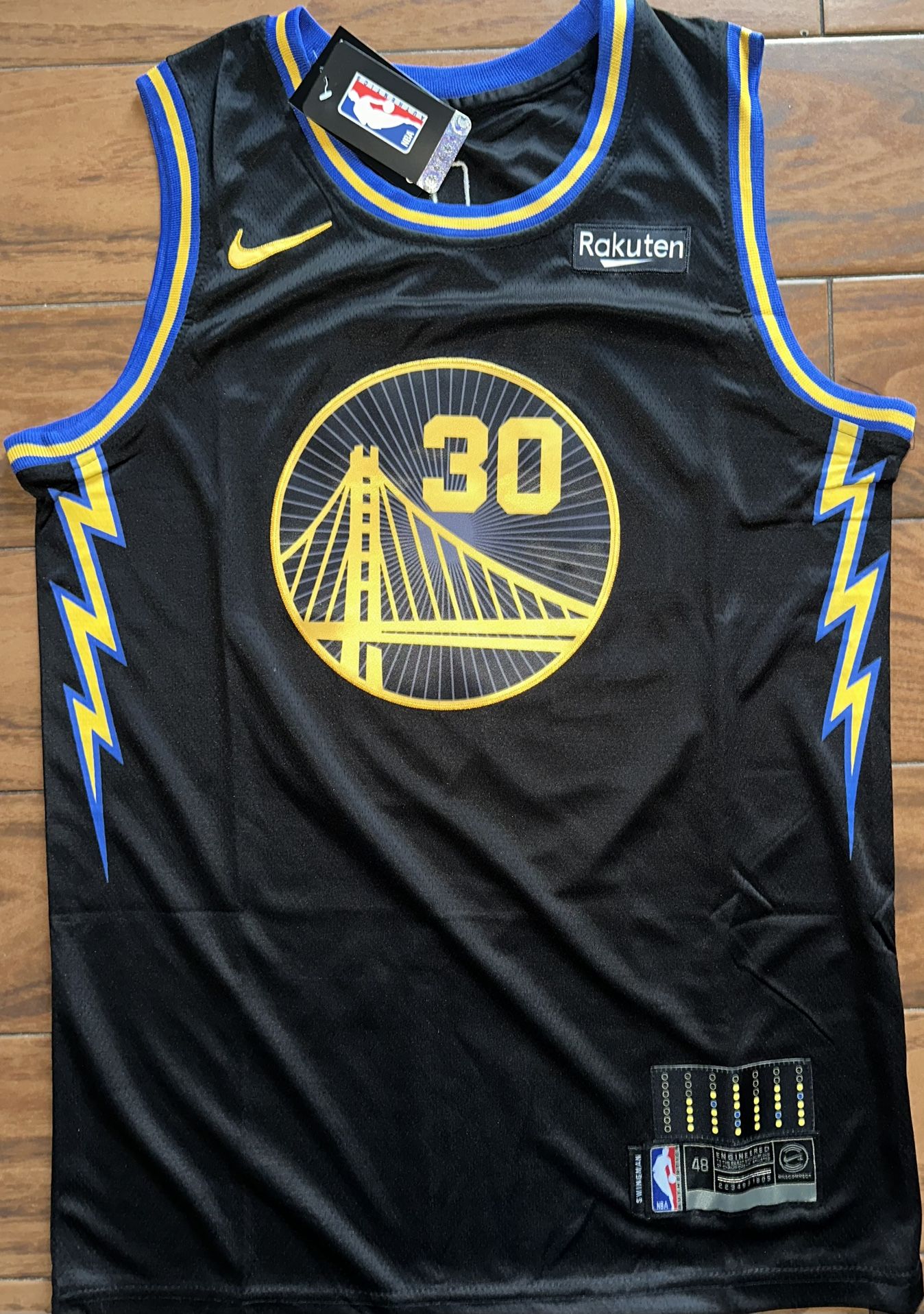 Warriors Stitched Jersey Curry Black