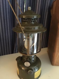 Coleman vintage military gas lamp.