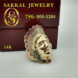 14K Gold Indio Ring. Finance For $79