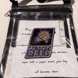 Phoenix suns rhinestone arena approved clear bag
