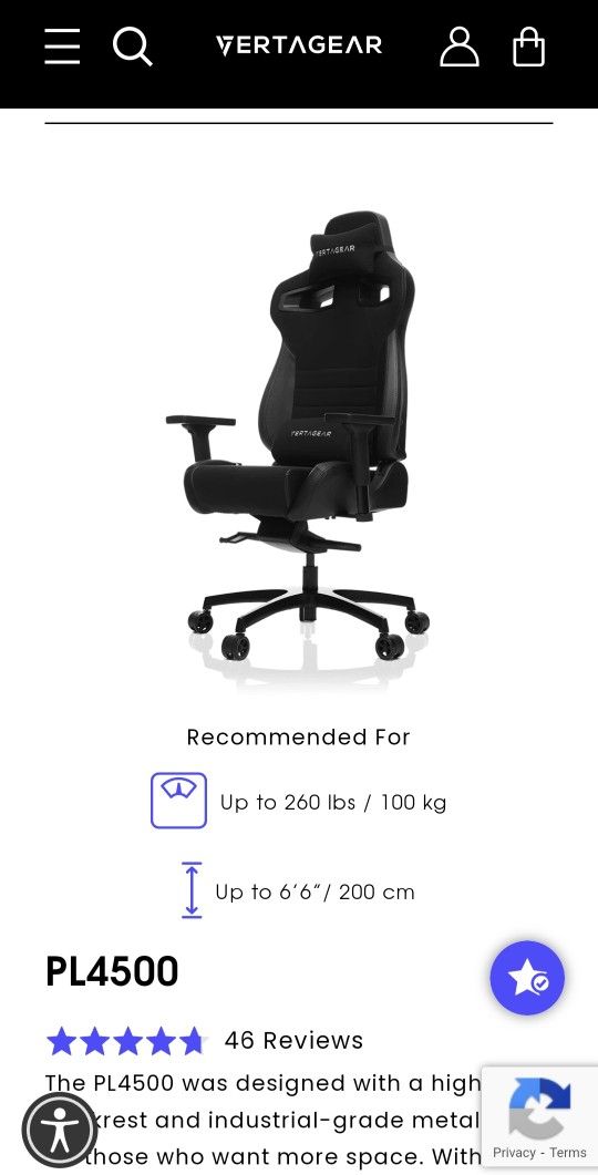 Vertagear P LINE gaming chair