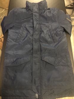 Boys H&M 3/4 Coat sz18 Navy Blue