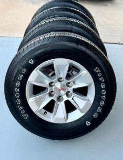 Takeoffs 🔥 Chevy / Gmc Sierra Yukon Denali Wheels and Newly Firestone Tires 💯