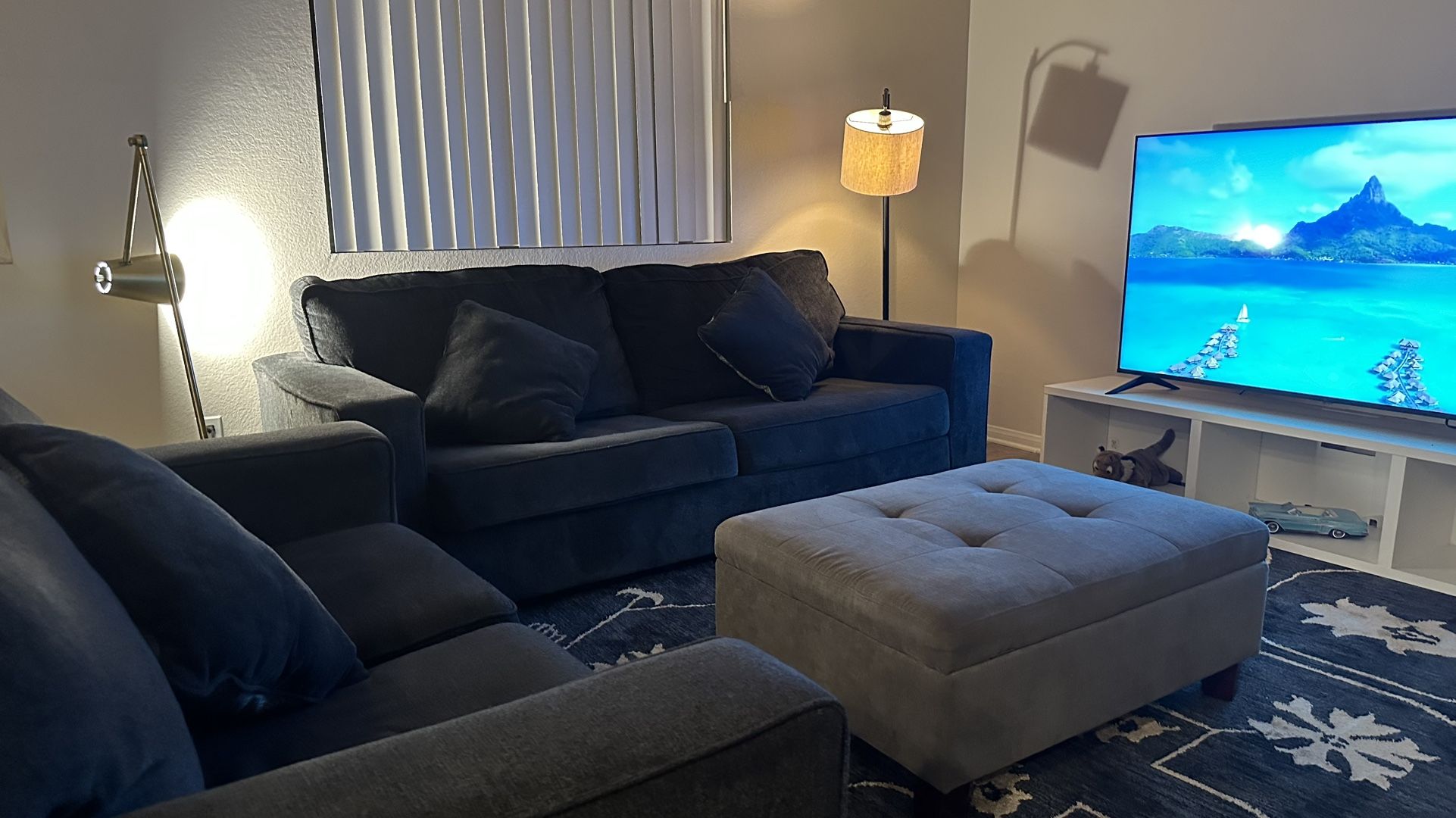 Altari Sofa Set (Sleeper+Loveseat+Ottoman) - $399