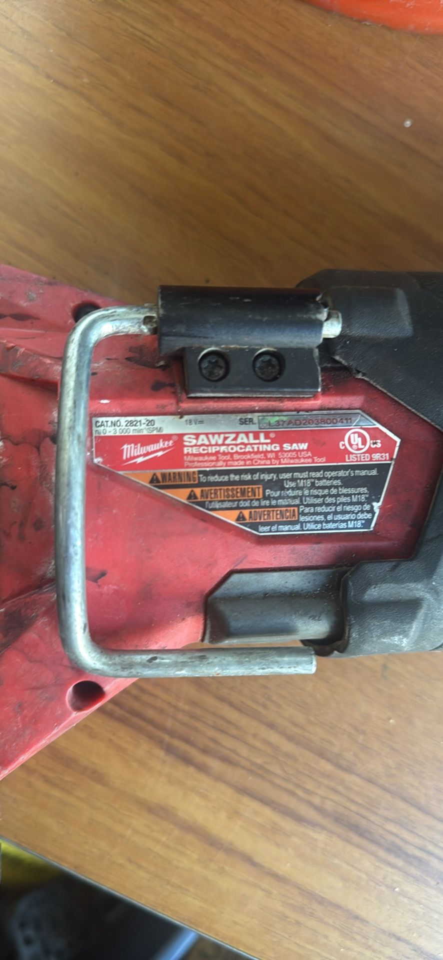 Milwaukee Sawzall Model 2821-20 WORKS PERFECTLY!
