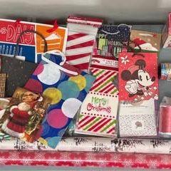 Gifting Supplies Bags Ribbons Wrapping Paper etc $8 for All 