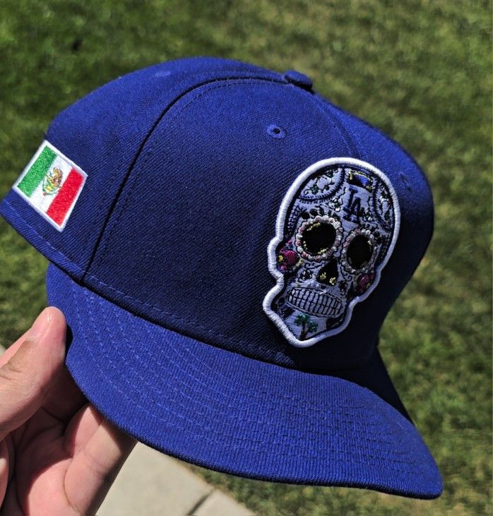 LA Dodgers Sugar Skull Candy Snapback