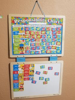 Deluxe Wooden Magnetic Responsibility Chart

For Kids Whiteboard