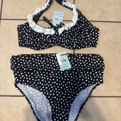 Women’s 2 Piece Swim Suit new With Tags -size 8