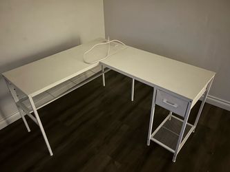 Desk with Charging Outlet