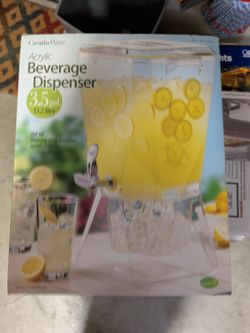 Acrylic Beverage Dispenser 3.5 gal.