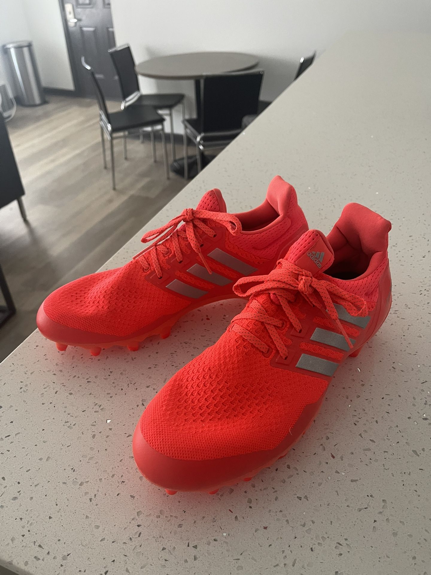 Adidas Ultraboost Cleats (Orange) - Size 12