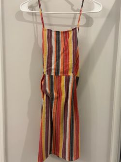 Striped Spaghetti Strap Romper