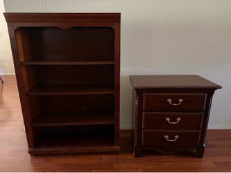 Bookshelf & Bedside Drawer
