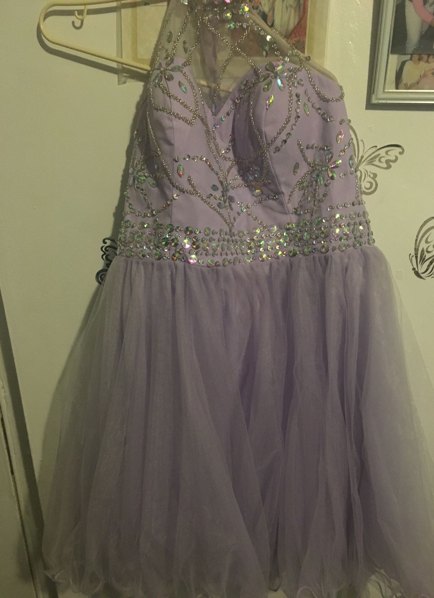 Size 16 short light purple dress