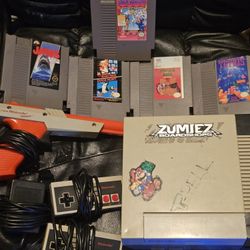 Nintendo NES Console! 6 Games! 2 Controllers & Gun! 🔫 Super Mario & Duck Hunt!  

