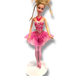 2008 Mattel Ballerina Barbie Fantasy Series Doll N5237 pink ballet